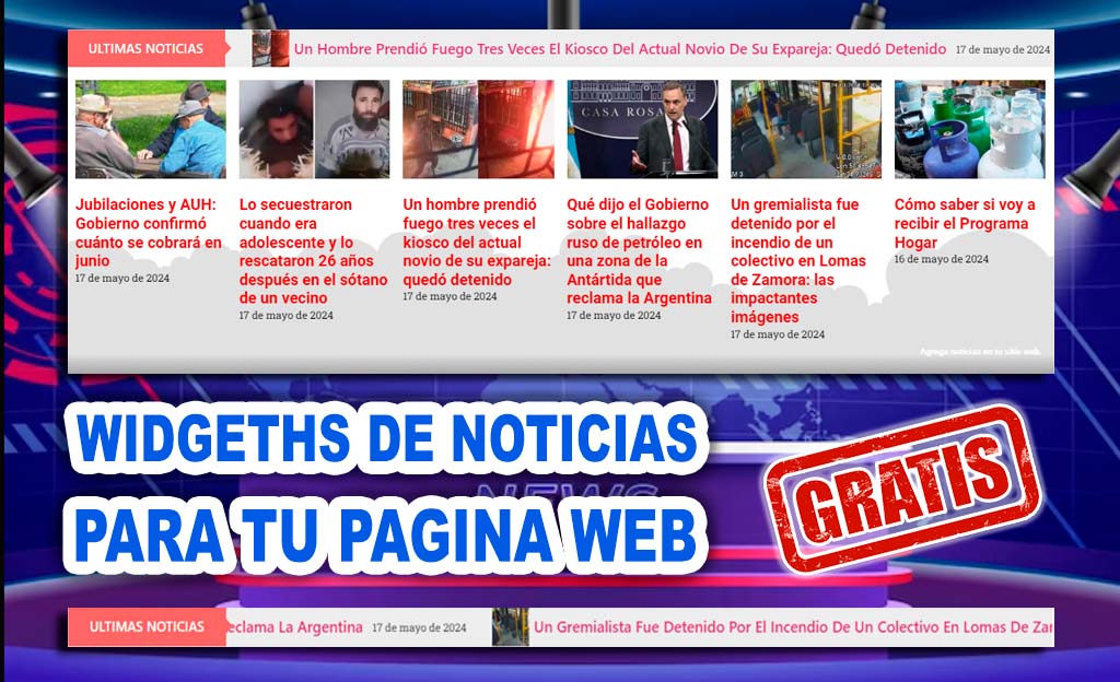 Widgeths de Noticias html gratis