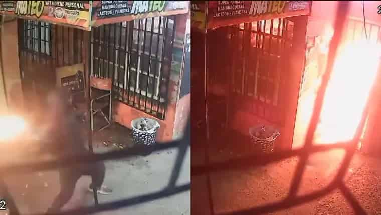 un hombre prendió fuego tres veces el kiosco donde trabaja su expareja